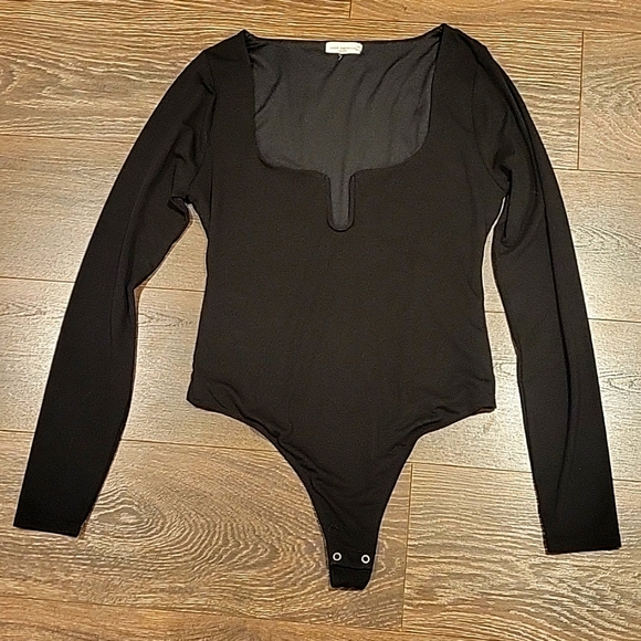 ❤️ NWOT! GOOD AMERICAN U RING LONG SLEEVE BODYSUIT, 3 (LARGE) - Picture 6 of 12
